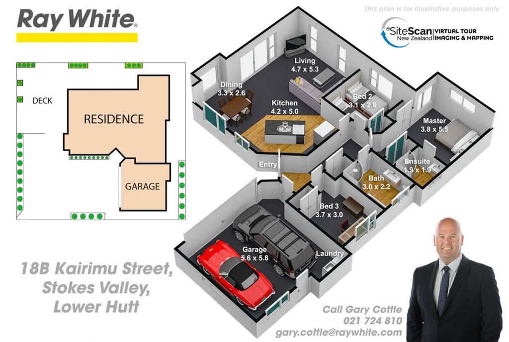 3D Floorplan by SiteScan New Zealand