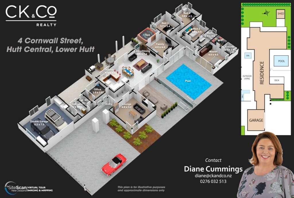 3D Floorplan by SiteScan New Zealand