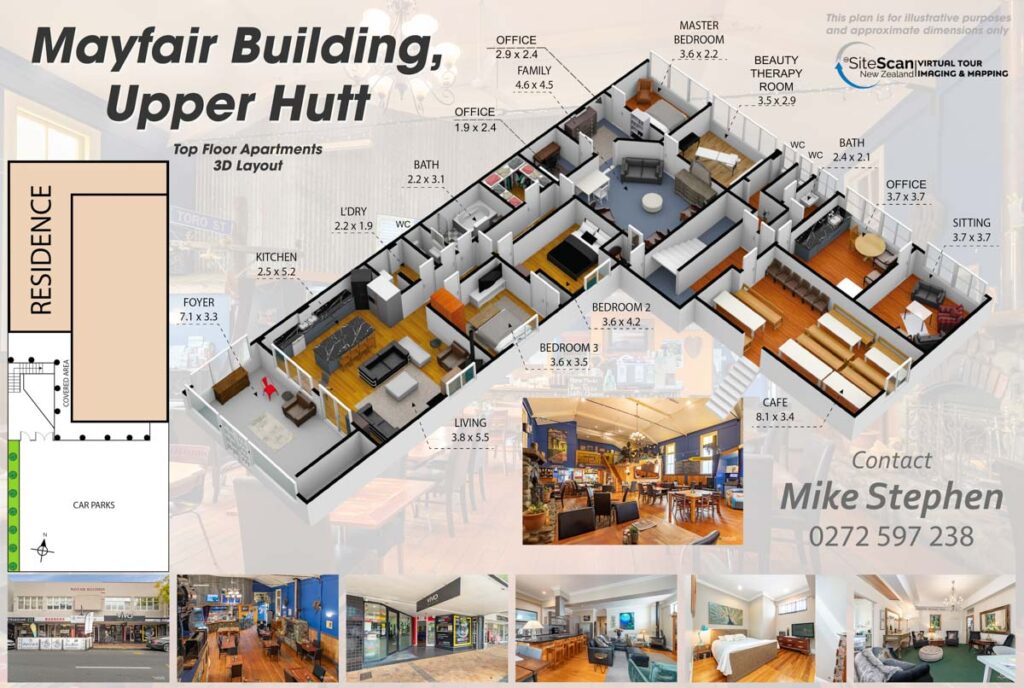 Commercial 3D Floorplan by SiteScan New Zealand